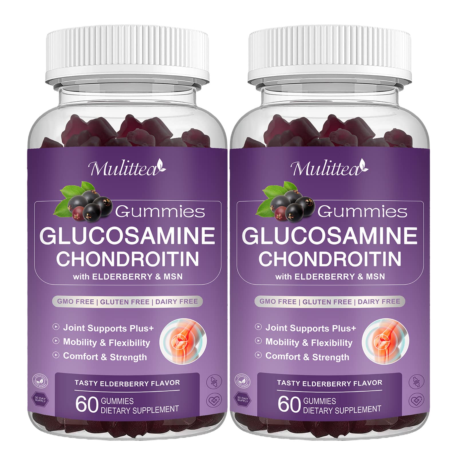 Mulittea Glucosamine Chondroitin Gummies front view