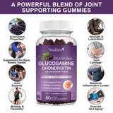 Mulittea Glucosamine Chondroitin Gummies on a wooden table