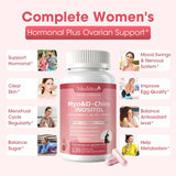 Mulittea Inositol Capsules back view with ingredient list