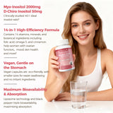 Mulittea Inositol Capsules with a measuring spoon