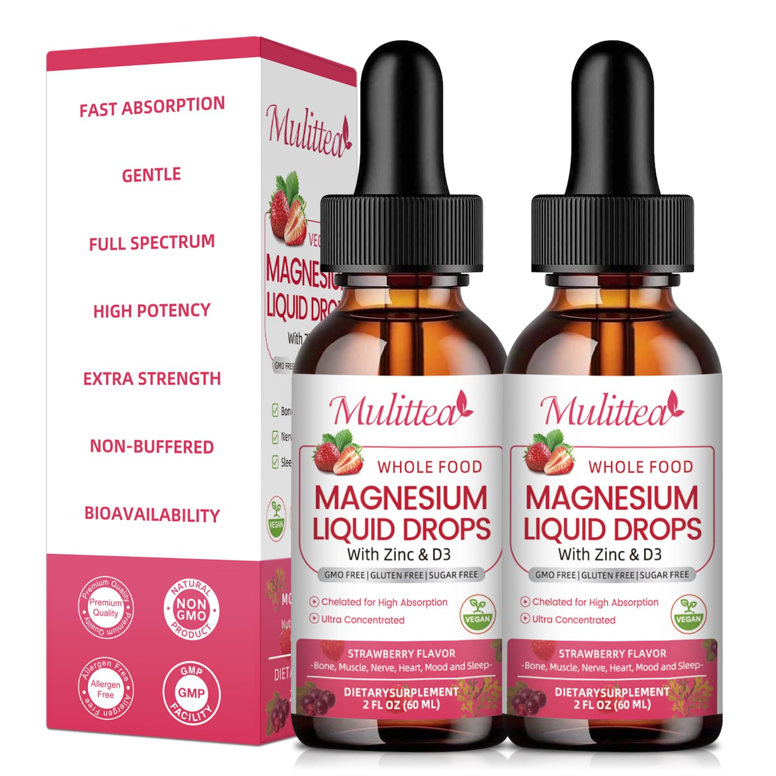 Mulittea Magnesium Complex Liquid bottle front view