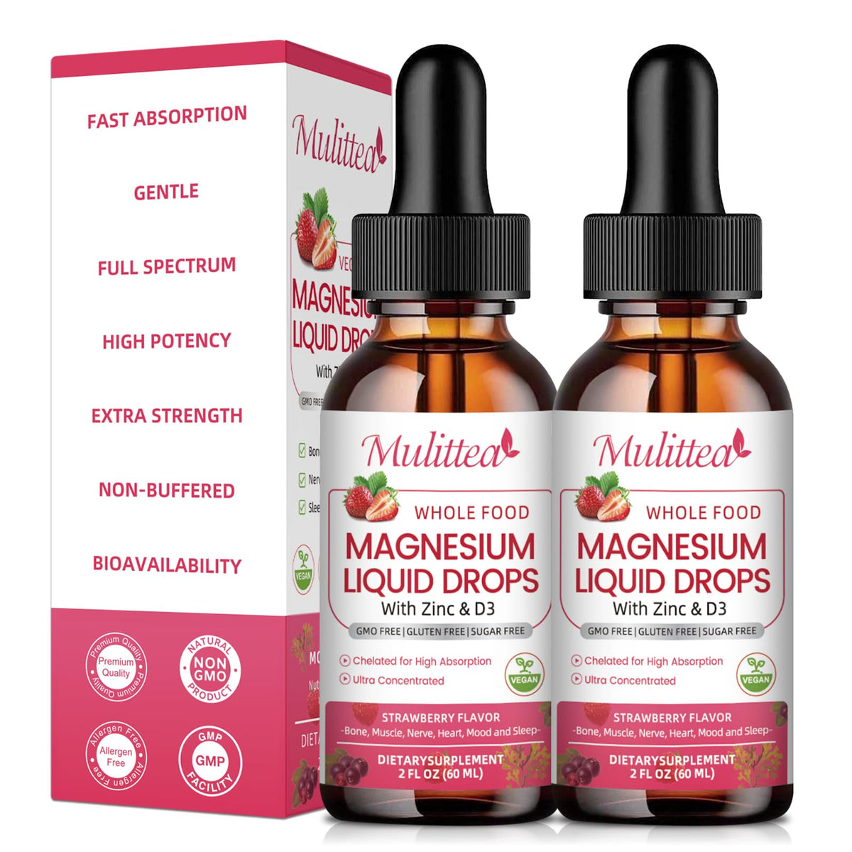 Mulittea Magnesium Complex Liquid bottle front view