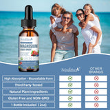 Mulittea Magnesium Glycinate Liquid Drops on a wooden table