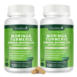 Mulittea Organic Moringa Capsules bottle front view