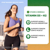 Mulittea Vitamin D3 + K2 MK7 supplement packaging