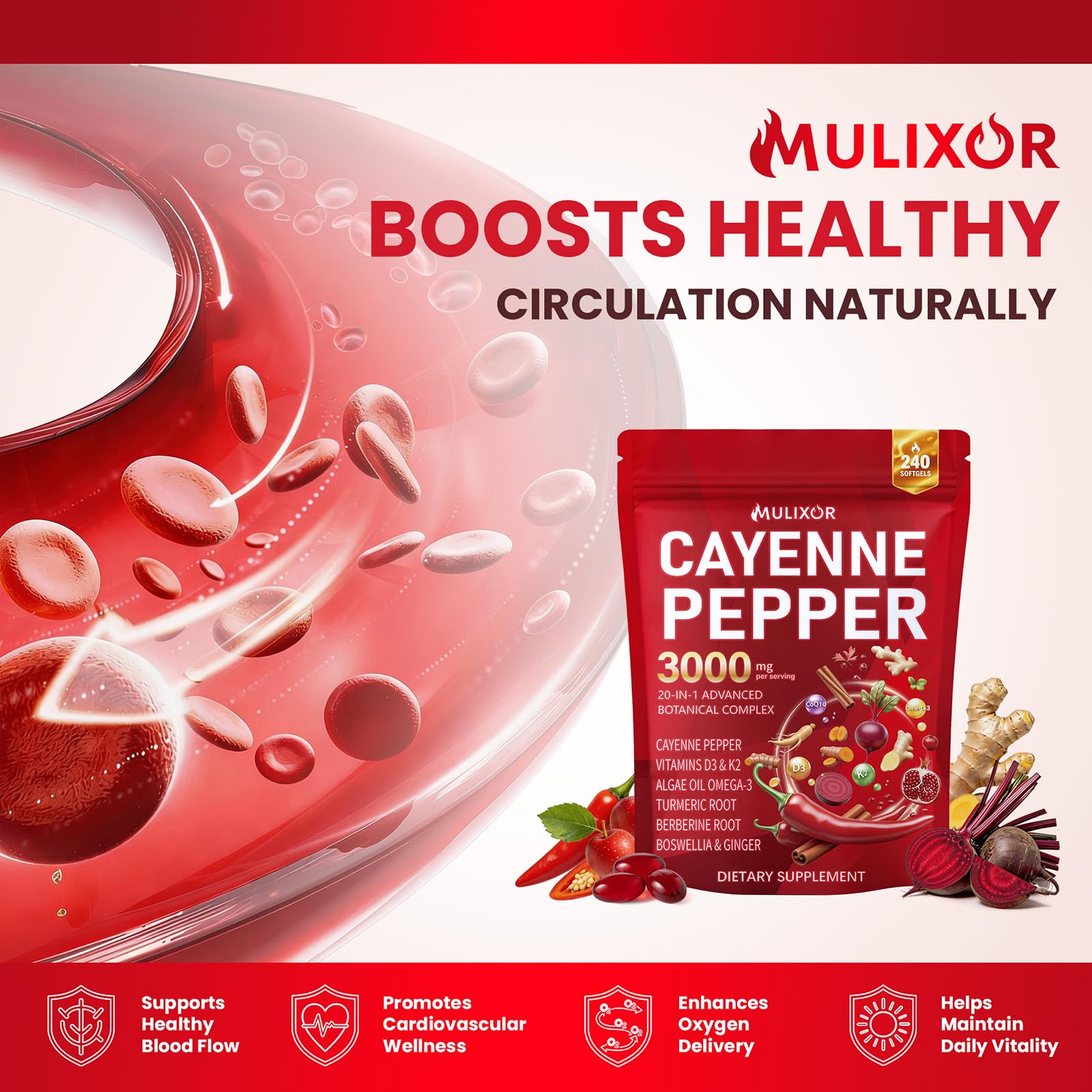 MULIXOR Cayenne Pepper Complex ingredients list
