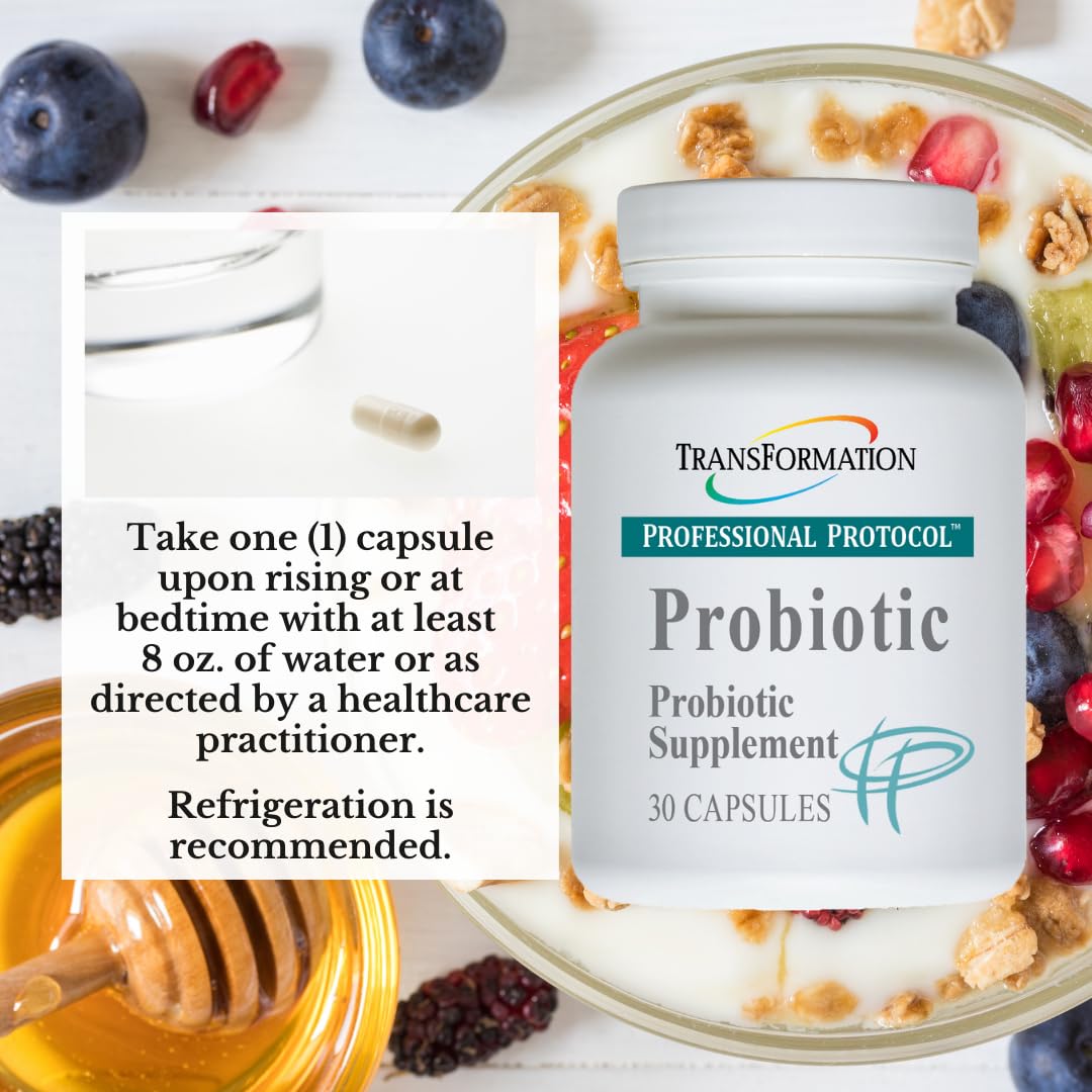 Multi-Enzyme Probiotic Supplement back view with ingredients