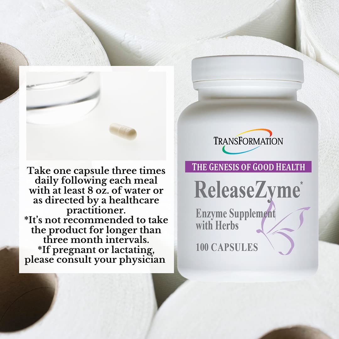 Multi-Enzyme Supplement bottle with natural herbs