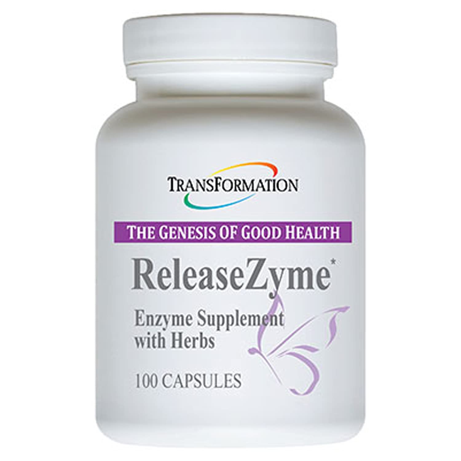 Multi-Enzyme Supplement front view with 100 capsules