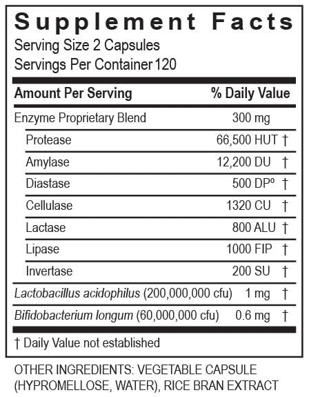 Multi-Enzymes Daily Supplement capsule close-up