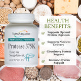 Multi-Enzymes Supplement 625mg back view
