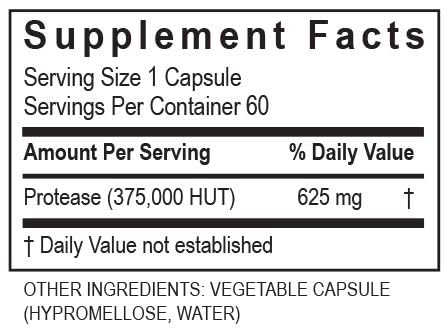 Multi-Enzymes Supplement 625mg packaging