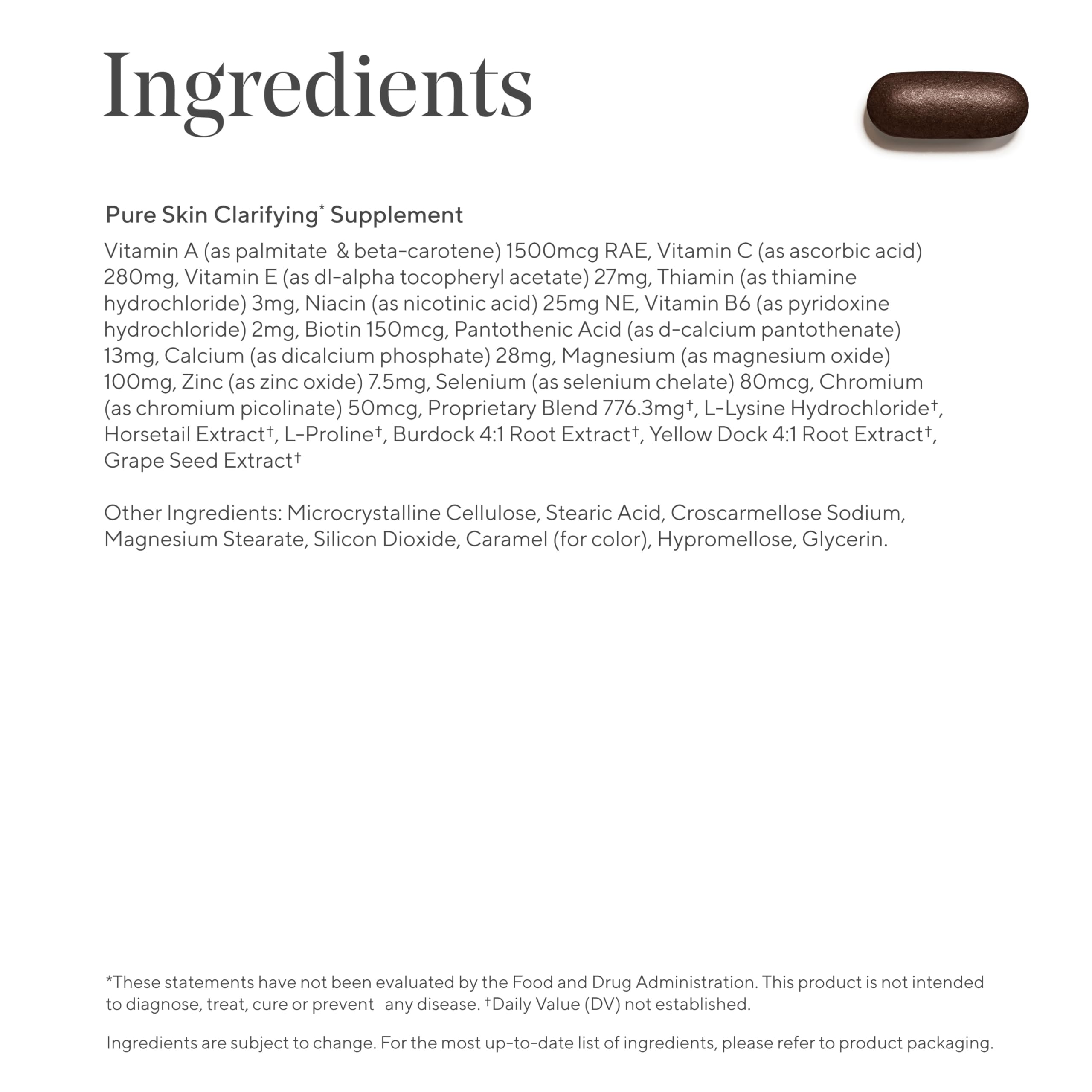 Murad Blended Vitamin & Mineral Supplement on a wooden table