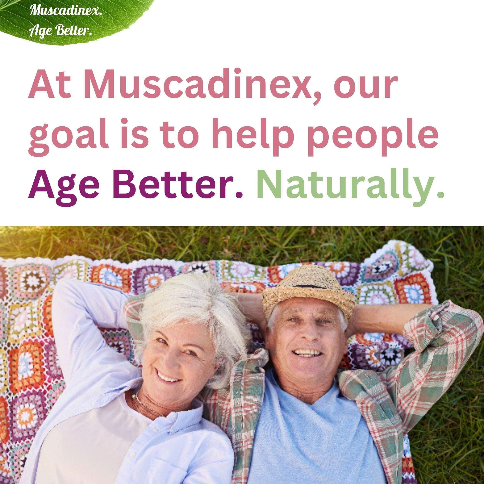 MUSCADINEX Resveratrol Supplement on a wooden table