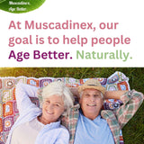 MUSCADINEX Resveratrol Supplement on a wooden table