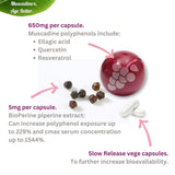 MUSCADINEX Resveratrol Supplement packaging