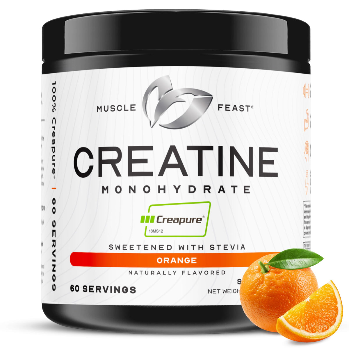 Muscle Feast Creapure Creatine Monohydrate 4300mg front view