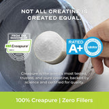Muscle Feast Creapure Creatine Monohydrate Green Apple side view
