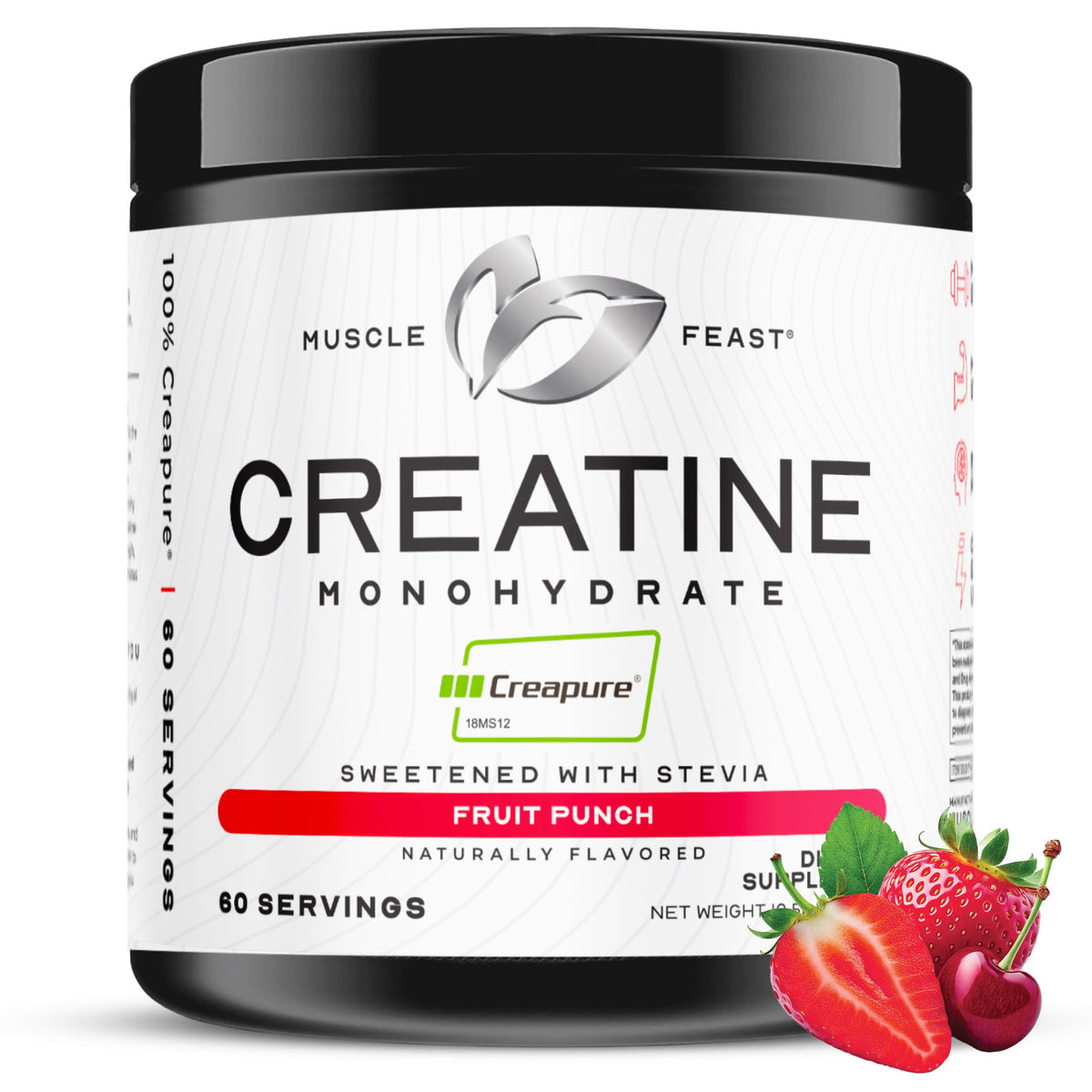 Muscle Feast Creapure Creatine Monohydrate Powder front view