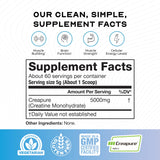 Muscle Feast Creapure Creatine Monohydrate powder scoop