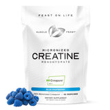 Muscle Feast Creatine Monohydrate Blue Raspberry flavour front view