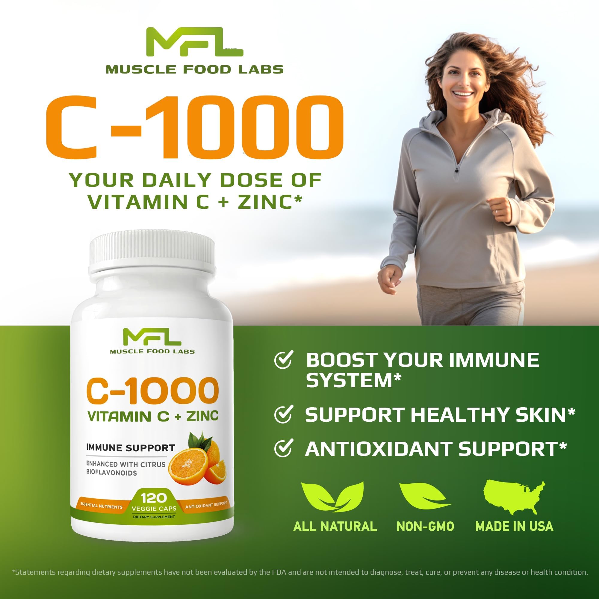 MUSCLE FOOD LABS Blended Vitamin & Mineral Supplement side view