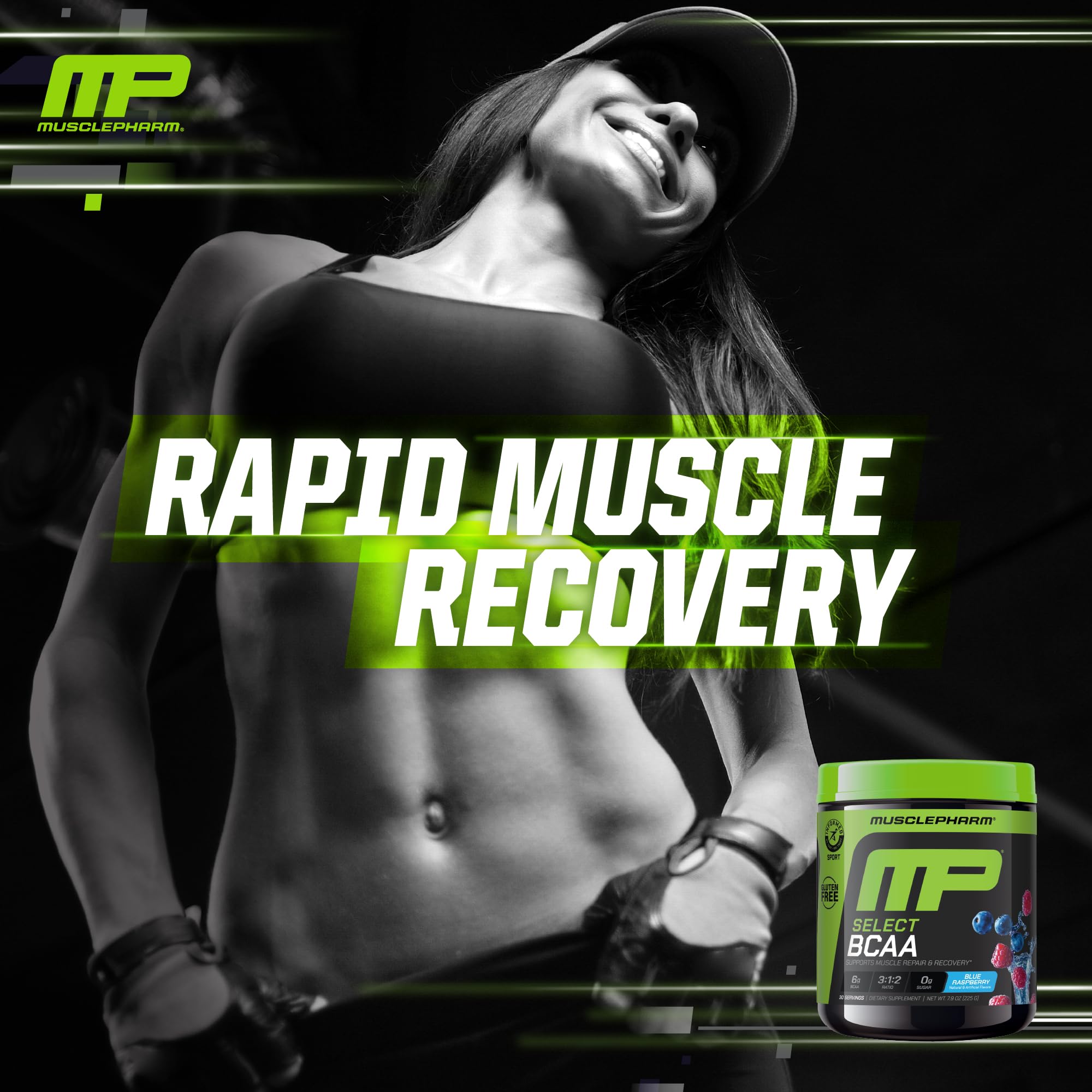Muscle Pharm BCAA Powder Blue Raspberry nutrition facts