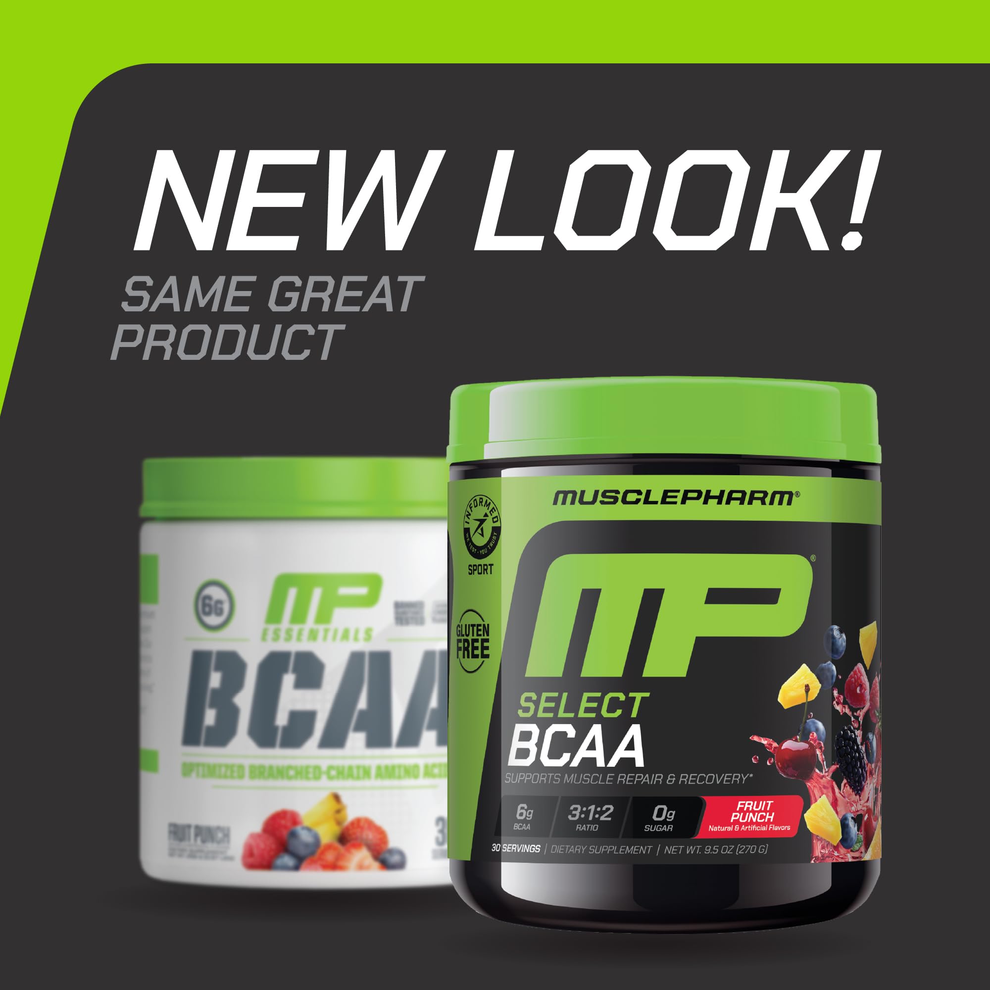 Muscle Pharm BCAA Powder Fruit Punch packaging