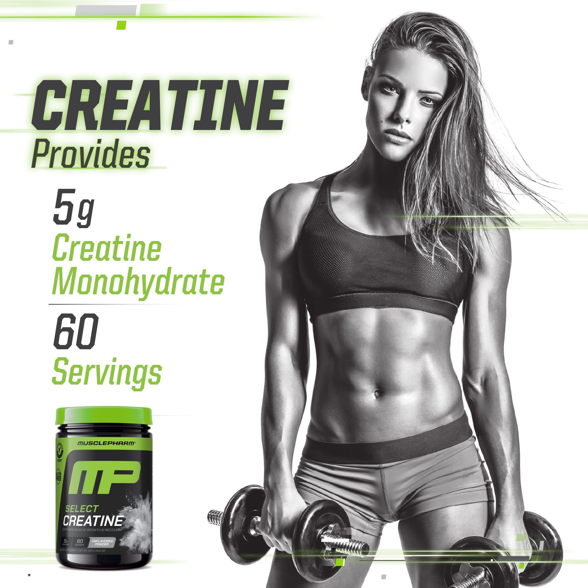 Muscle Pharm Creatine Monohydrate Powder 200g mixed in water