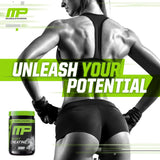 Muscle Pharm Creatine Monohydrate Powder 200g on a gym bench
