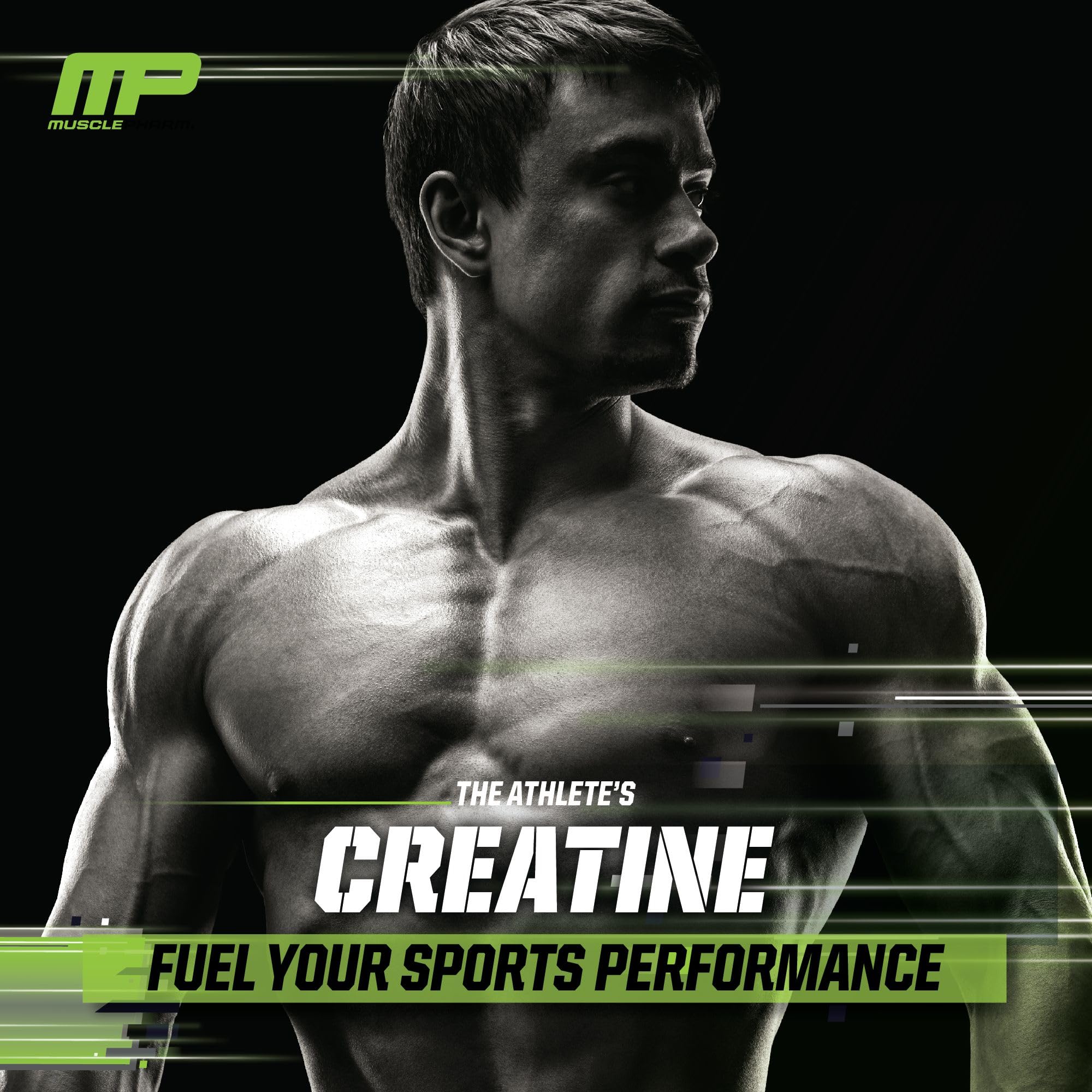 Muscle Pharm Creatine Monohydrate Powder 200g serving scoop