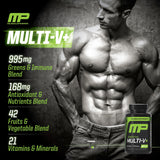 Muscle Pharm Essentials Multi-V+ Multivitamin bottle with label