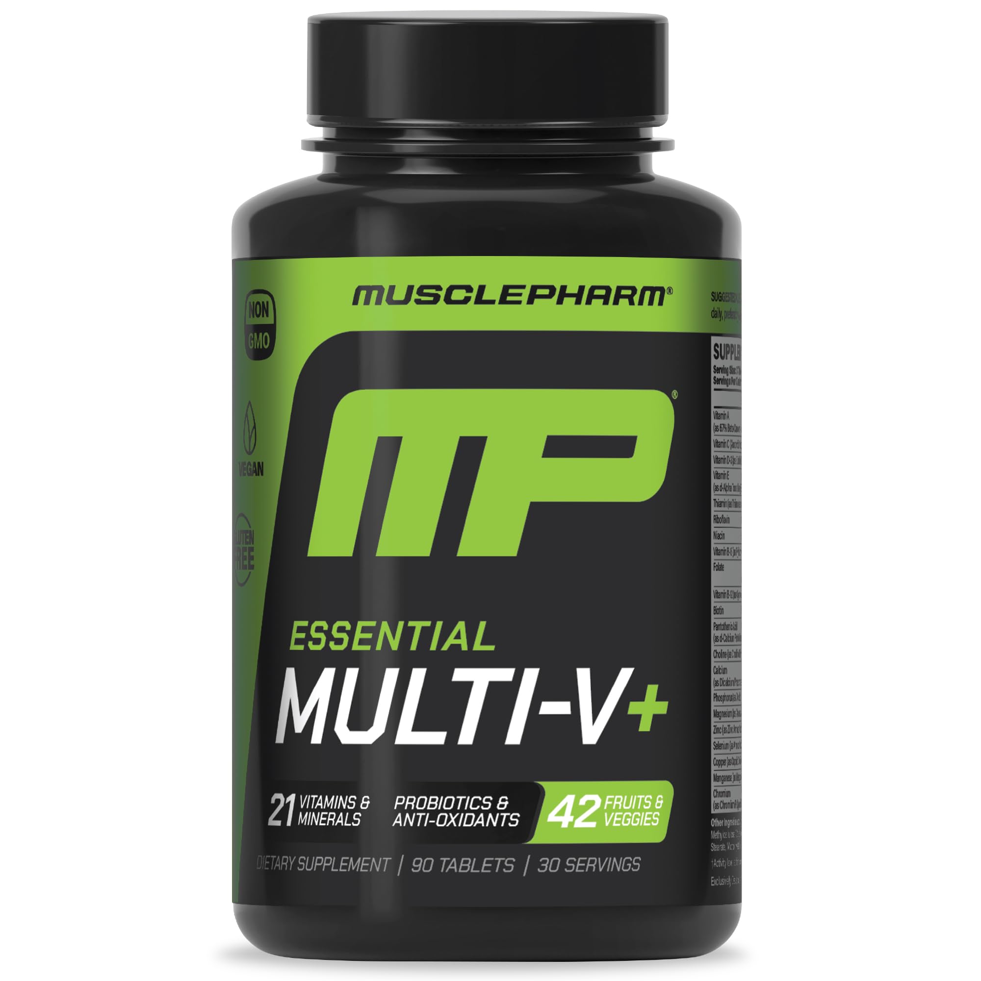 Muscle Pharm Essentials Multi-V+ Multivitamin front view