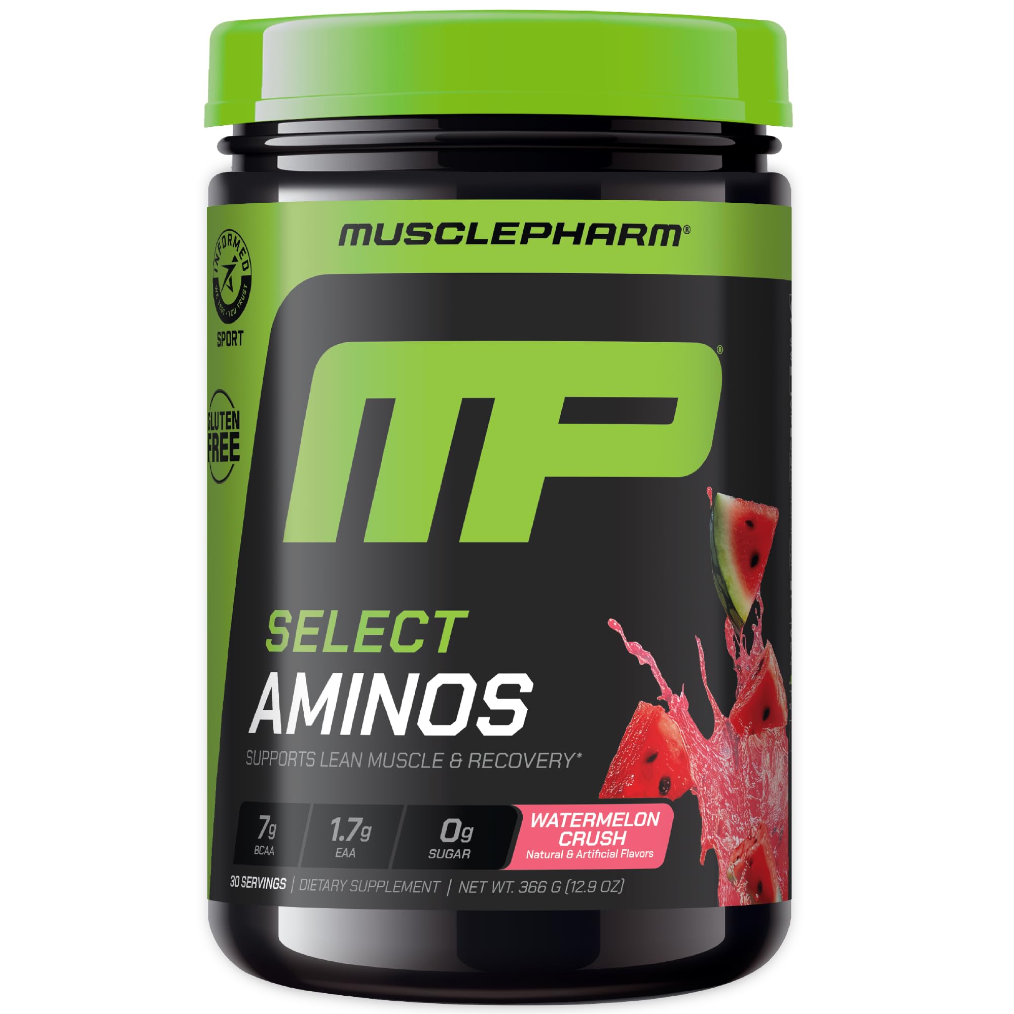 Muscle Pharm Select Amino EAA + BCAA 366g Watermelon Crush front view