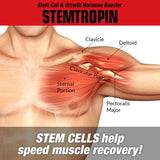 MuscleMeds STEMTROPIN lifestyle scene with a gym setting