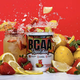Musclesport BCAA Powder 500g mixed in a glass