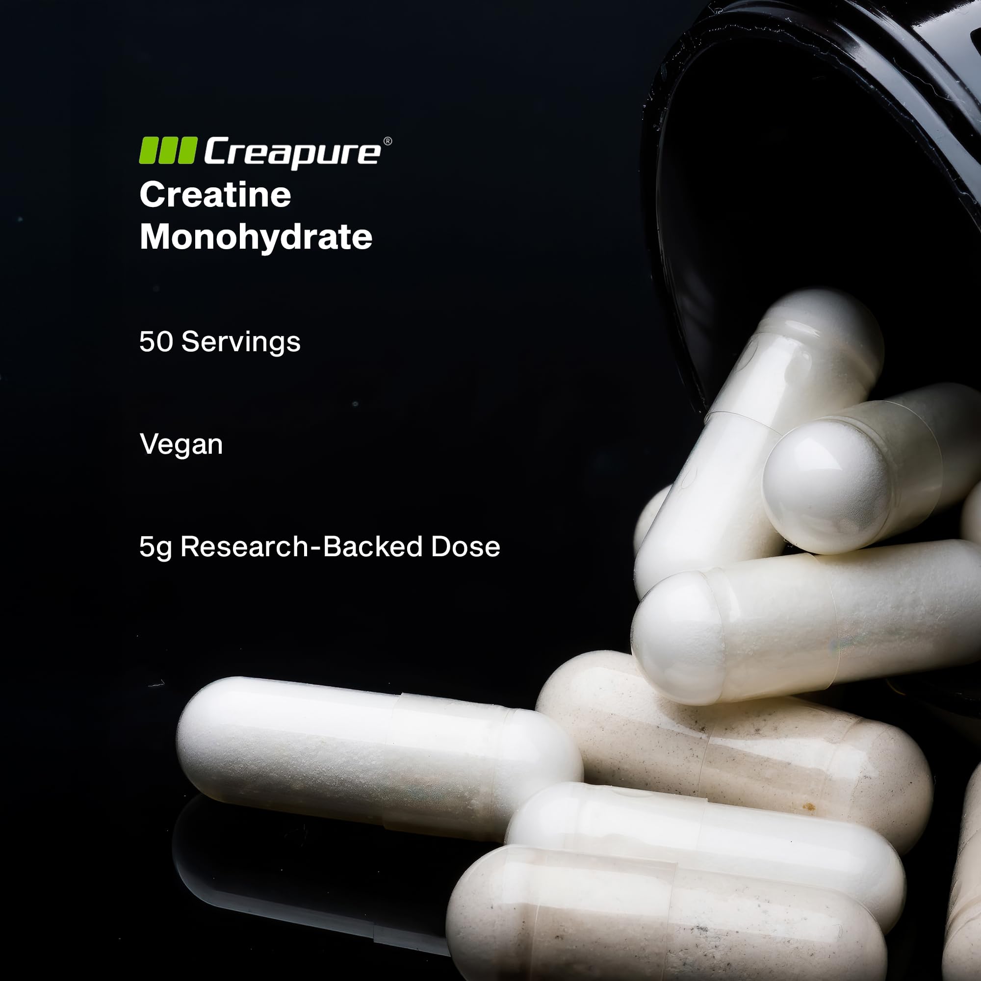 MuscleTech 100% Creatine 100 capsules on a wooden table