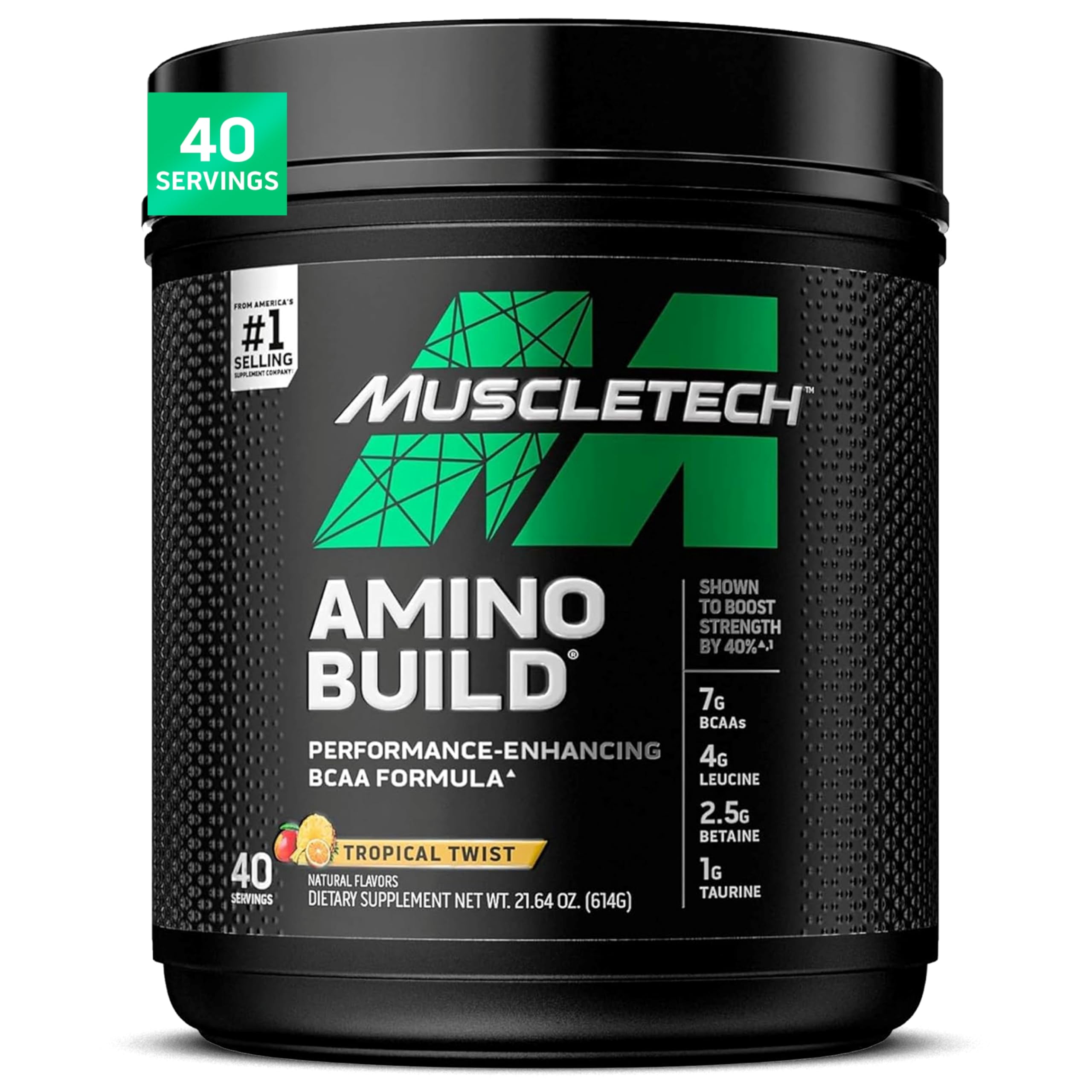 MuscleTech Amino Build BCAAs 454g Tropical Twist front view