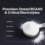 MuscleTech Amino Build BCAAs 454g Tropical Twist mixed in water
