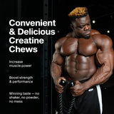 MuscleTech Creatine Chews packaging with nutritional information