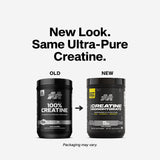 MuscleTech Platinum 100% Creatine unflavored 400g tub side view