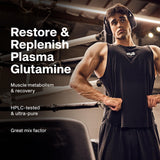 MuscleTech Platinum 100% Glutamine 373g back view
