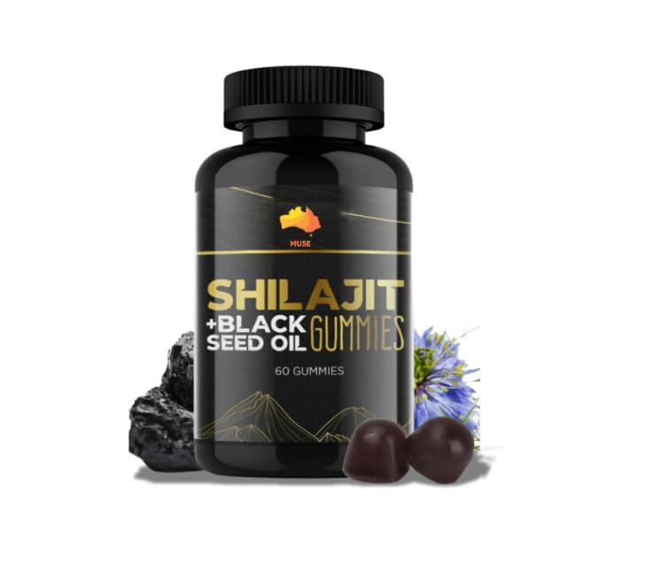 Muse Celtic Minerals Shilajit Black Gummies close-up