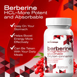 musebeam Berberine Capsules side view with packaging