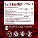 musebeam Berberine Capsules with a glass of water
