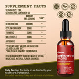 musebeam Berberine HCL Tincture 1000mg back view