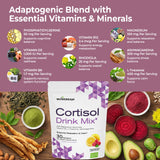 musebeam Cortisol Drink Mix container side view