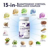 musebeam Cortisol Wellness Formula 60 Capsules back view