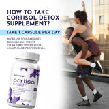 musebeam Cortisol Wellness Formula 60 Capsules opened with a few capsules out