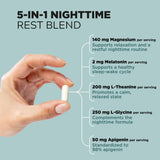 musebeam Magnesium Glycinate 90 Capsules bottle open